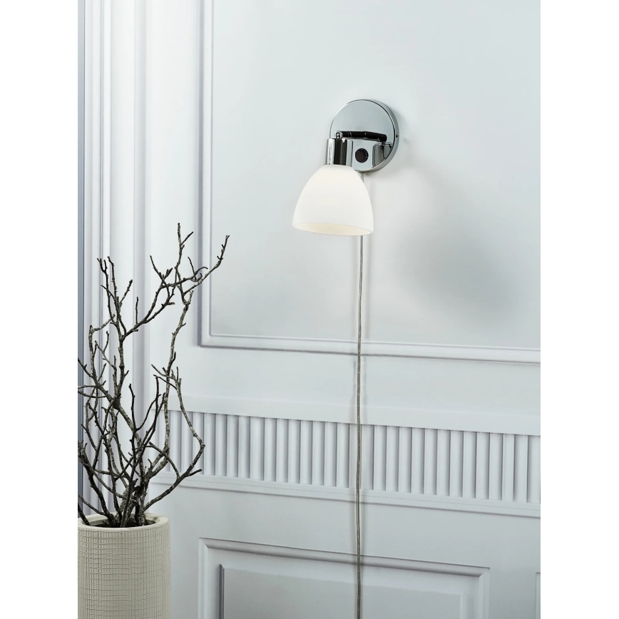 Nordlux - Aplique de pared RAY 1xE14/25W/230V blanco