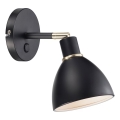 Nordlux - Aplique de pared RAY 1xE14/25W/230V negro
