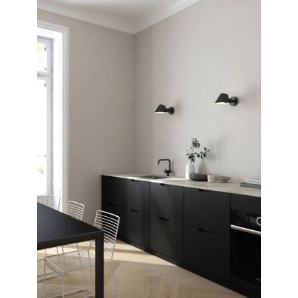 Nordlux - Aplique de pared STAY 1xE27/60W/230V negro
