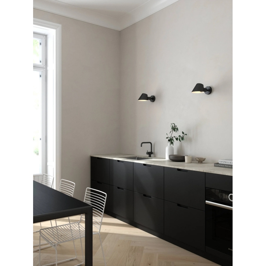 Nordlux - Aplique de pared STAY 1xE27/60W/230V negro