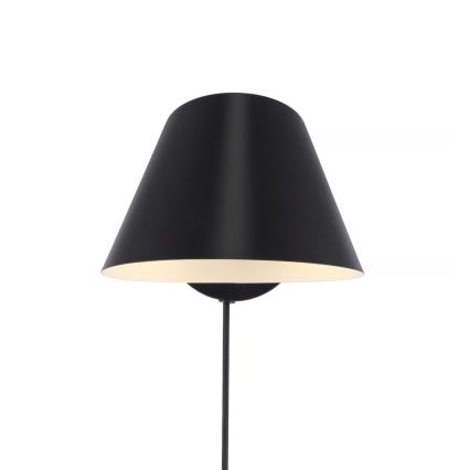 Nordlux - Aplique de pared STAY 1xE27/60W/230V negro