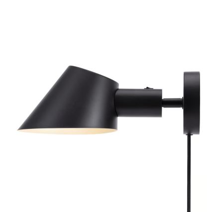 Nordlux - Aplique de pared STAY 1xE27/60W/230V negro