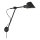 Nordlux - Aplique de pared STAY 1xE27/60W/230V negro