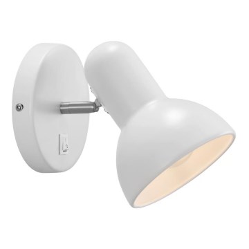 Nordlux - Aplique de pared TEXAS 1xE27/60W/230V blanco