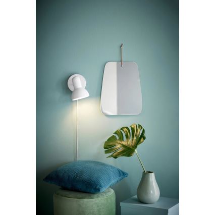 Nordlux - Aplique de pared TEXAS 1xE27/60W/230V blanco