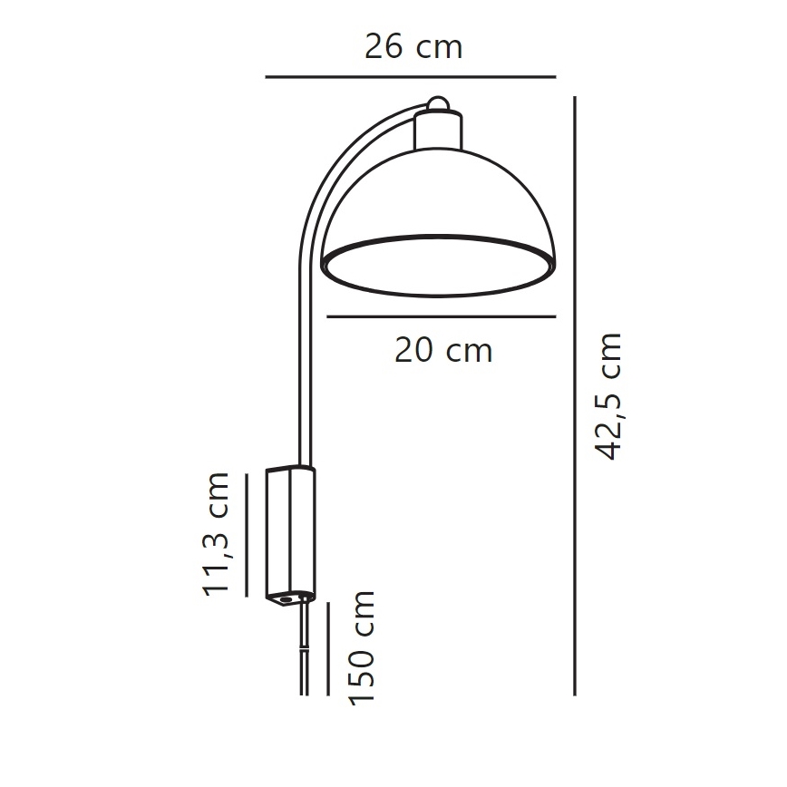 Nordlux - Aplique ELLEN 1xE14/40W/230V cromo brillante