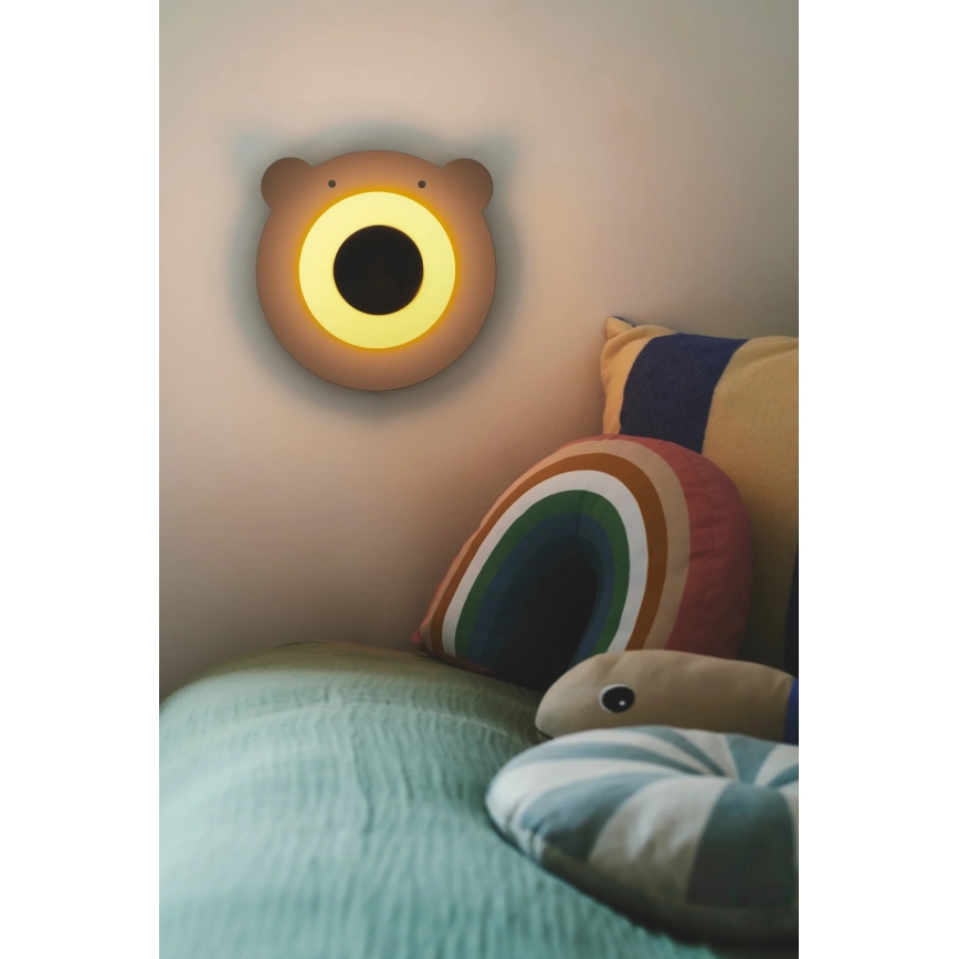 Nordlux - Aplique infantil BRUNA BEAR 1xE14/25W/230V oso