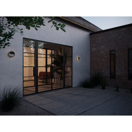 Nordlux - Aplique LED de exterior regulable AVA SMART LED/9,5W/230V 2700K IP54 negro