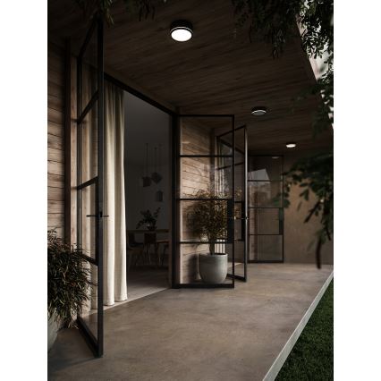 Nordlux - Aplique LED de exterior regulable AVA SMART LED/9,5W/230V 2700K IP54 negro