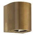 Nordlux - Aplique LED de pared para exterior CANTO 2xLED/6W/230V IP44 latón
