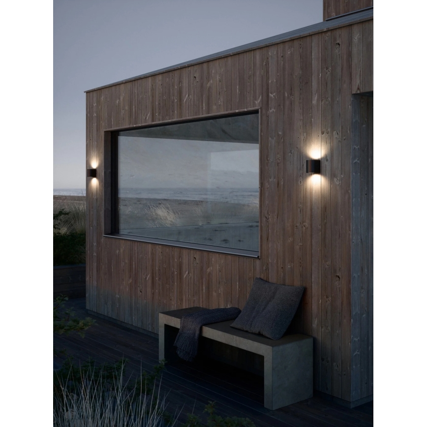 Nordlux - Aplique LED de pared para exterior CANTO 2xLED/6W/230V IP44 negro