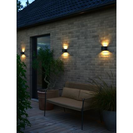 Nordlux - Aplique LED de pared para exterior MILDA LED/4,9W/230V IP44 negro