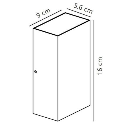 Nordlux - Aplique LED para exterior ROLD LED/10,5W/230V 3000K IP54 negro