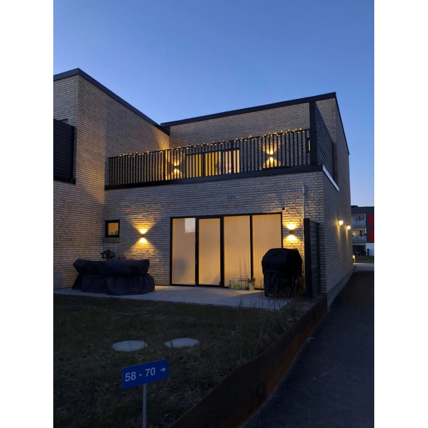 Nordlux - Aplique LED para exterior ROLD LED/10,5W/230V 3000K IP54 negro