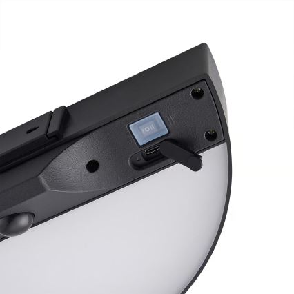 Nordlux - Aplique LED solar con sensor MONAY LED/5W/5V 3000K IP44 2000 mAh negro