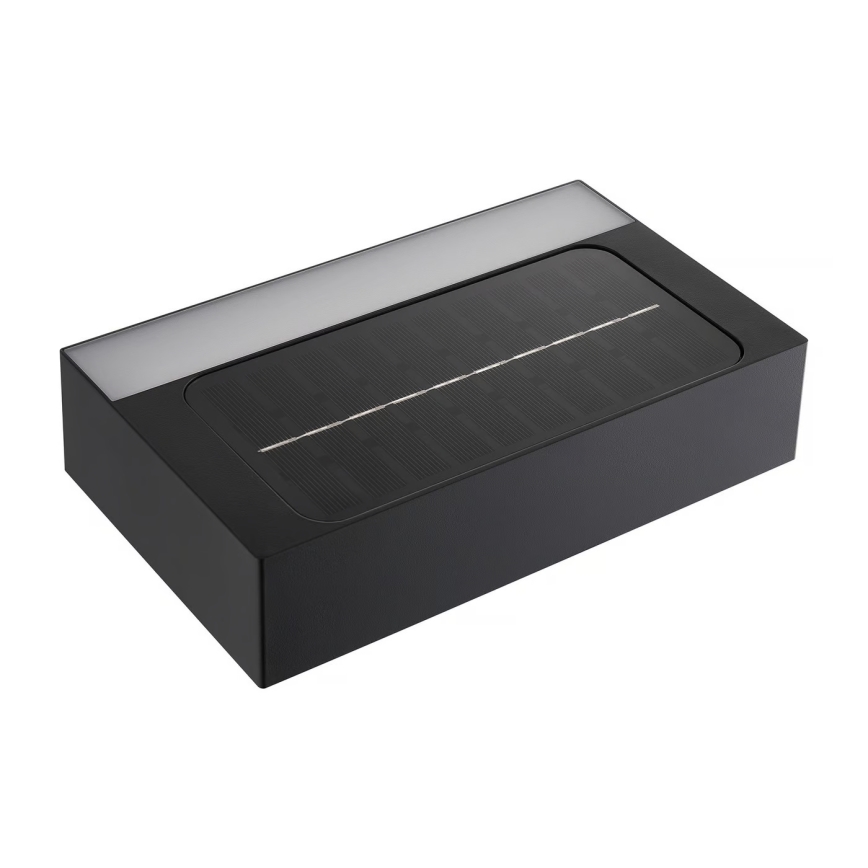 Nordlux - Aplique LED solar con sensor MONAY LED/5W/5V 3000K IP44 2000 mAh negro