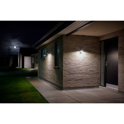 Nordlux - Aplique solar LED de pared con sensor RICA LED/5W/3,7V IP44 2200 mAh redondo