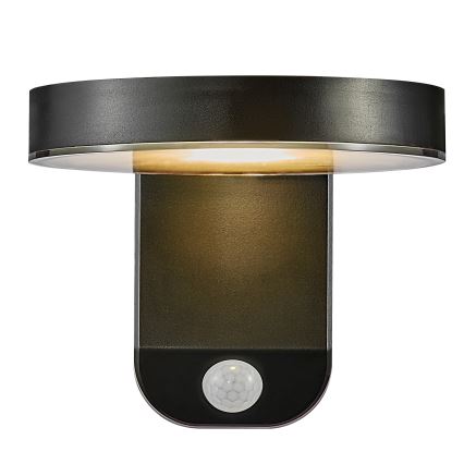 Nordlux - Aplique solar LED de pared con sensor RICA LED/5W/3,7V IP44 2200 mAh redondo