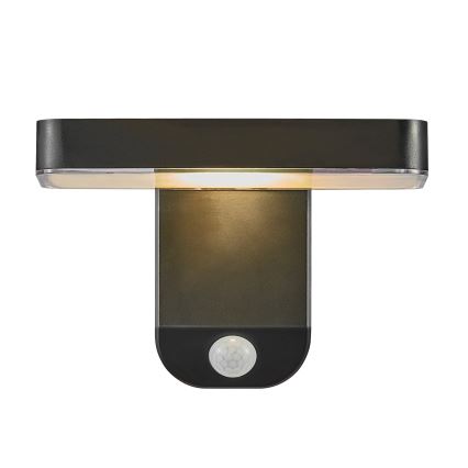 Nordlux - Aplique solar LED de pared con sensor RICA LED/5W/3,7V IP44 2200 mAh angular