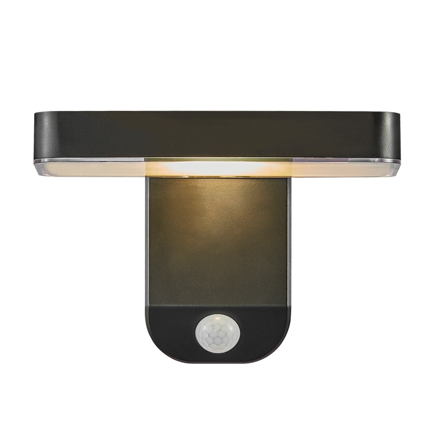Nordlux - Aplique solar LED de pared con sensor RICA LED/5W/3,7V IP44 2200 mAh angular