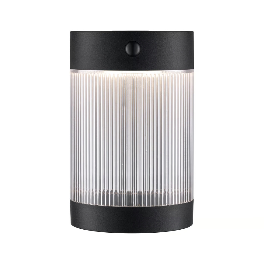 Nordlux - Aplique LED solar con sensor COUPAR LED/3,2W/5V 3000K IP44 1800 mAh negro