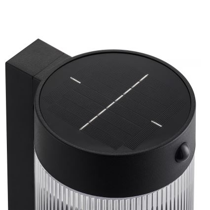 Nordlux - Aplique LED solar con sensor COUPAR LED/3,2W/5V 3000K IP44 1800 mAh negro