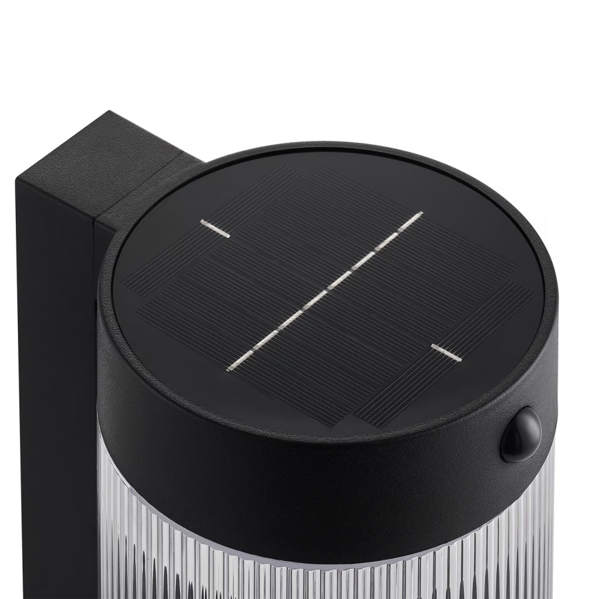 Nordlux - Aplique LED solar con sensor COUPAR LED/3,2W/5V 3000K IP44 1800 mAh negro