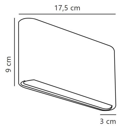 Nordlux - Aplique mural LED para exterior KINVER LED/8,5W/230V IP54 blanco