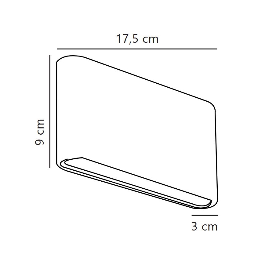 Nordlux - Aplique mural LED para exterior KINVER LED/8,5W/230V IP54 blanco