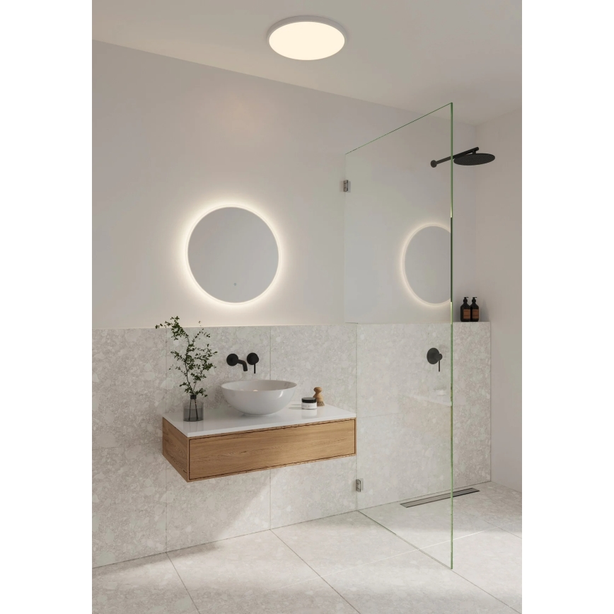 Nordlux - Espejo de baño LED con iluminación integrada DOVINA LED/20W/230V 4000K Ø 60 cm IP44