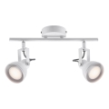 Nordlux - Foco ASLAK 2xGU10/35W/230V blanco