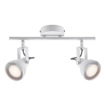 Nordlux - Foco ASLAK 2xGU10/35W/230V blanco