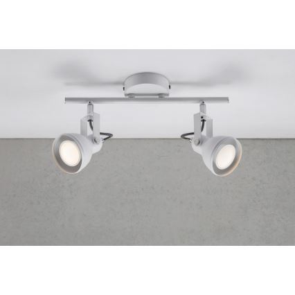 Nordlux - Foco ASLAK 2xGU10/35W/230V blanco