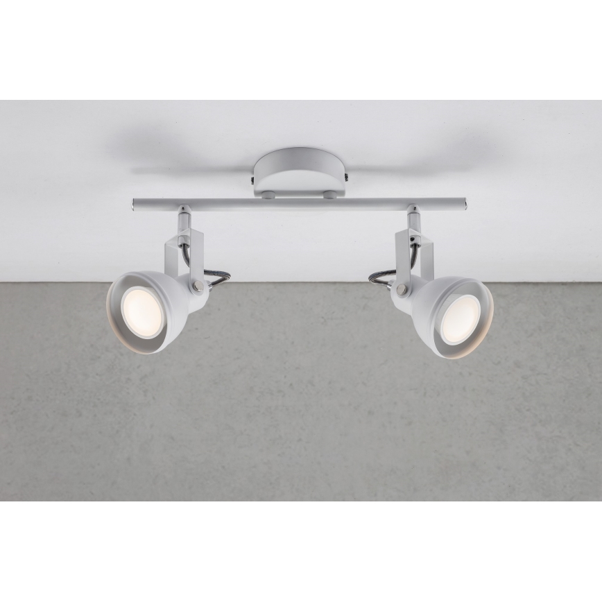 Nordlux - Foco ASLAK 2xGU10/35W/230V blanco