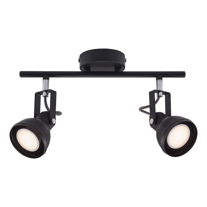 Nordlux - Foco ASLAK 2xGU10/35W/230V negro