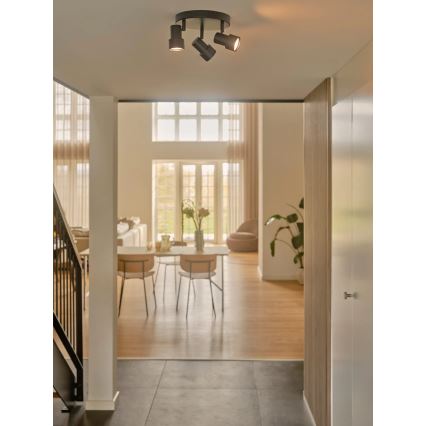 Nordlux - Foco BOSTON 3xGU10/5W/230V negro