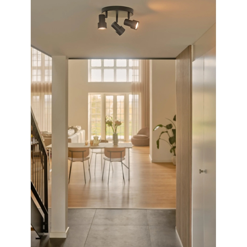 Nordlux - Foco BOSTON 3xGU10/5W/230V negro
