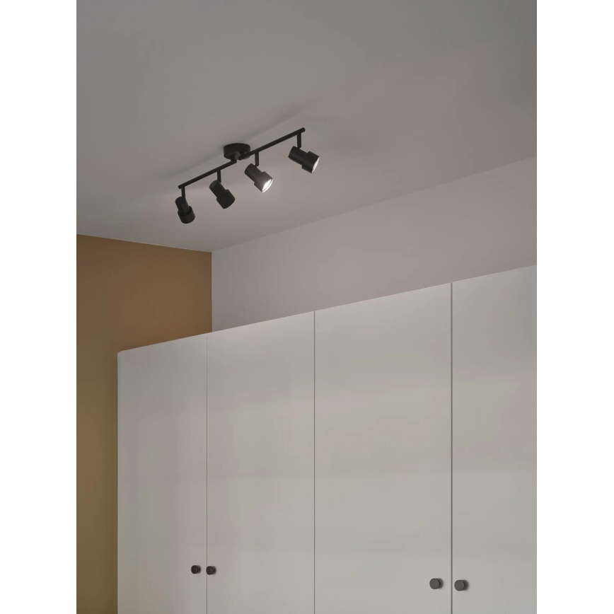 Nordlux - Foco BOSTON 4xGU10/5W/230V negro
