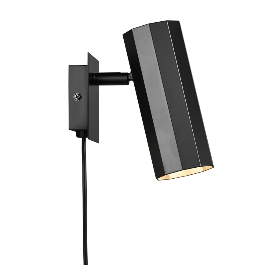 Nordlux - Foco de pared ALANIS 1xGU10/15W/230V negro