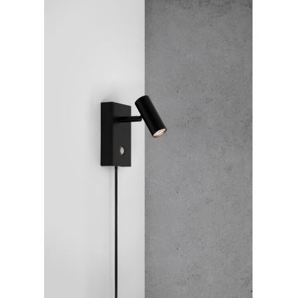 Nordlux - Foco de pared LED regulable OMARI LED/3,2W/230V negro