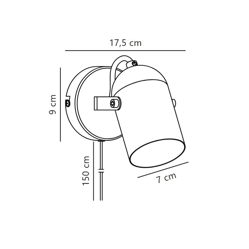 Nordlux - Foco de pared LOTUS 1xE14/40W/230V