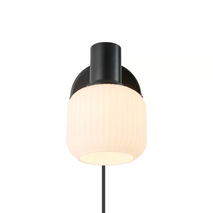 Nordlux - Foco de pared MILFORD 1xE14/10W/230V negro