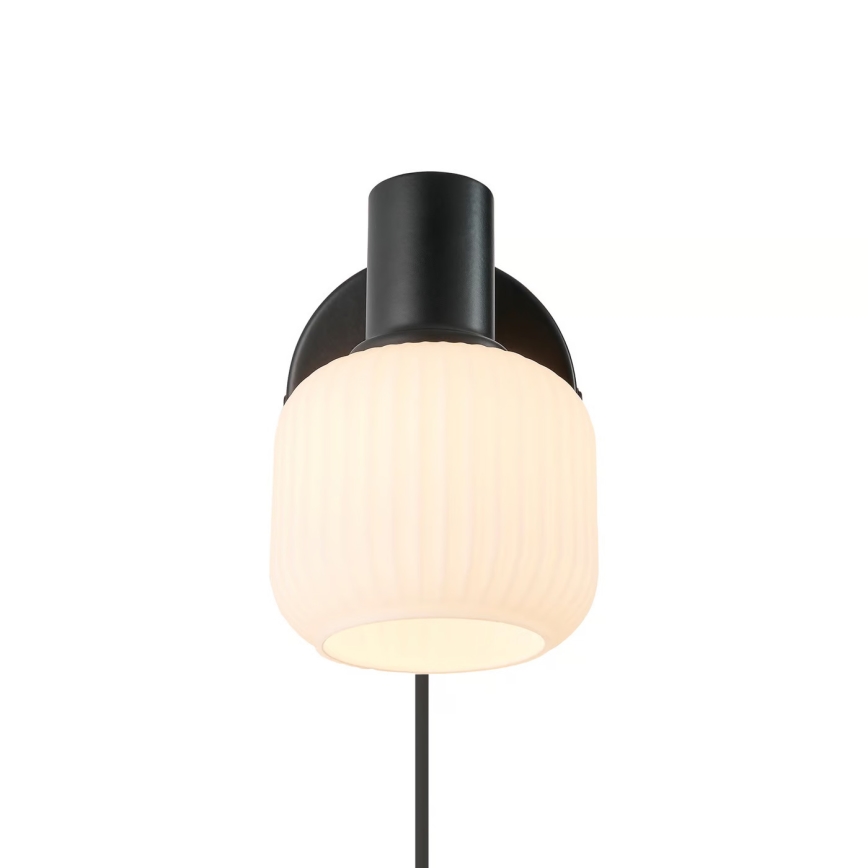 Nordlux - Foco de pared MILFORD 1xE14/10W/230V negro