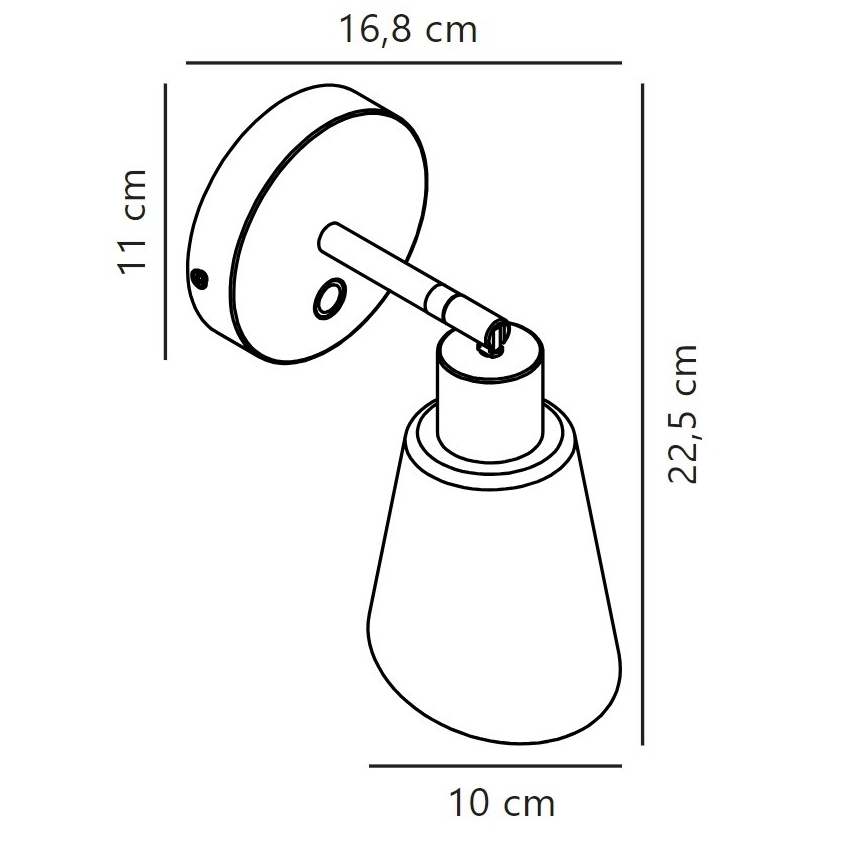Nordlux - Foco de pared MOLLI 1xE14/25W/230V