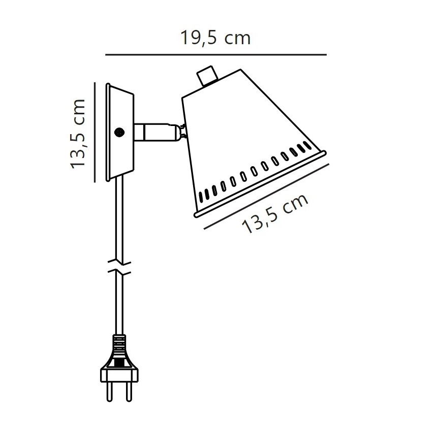 Nordlux - Foco de pared PINE 1xGU10/15W/230V