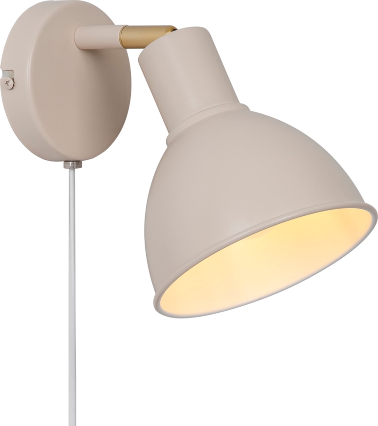 Nordlux - Foco de pared POP 1xE27/18W/230V beige