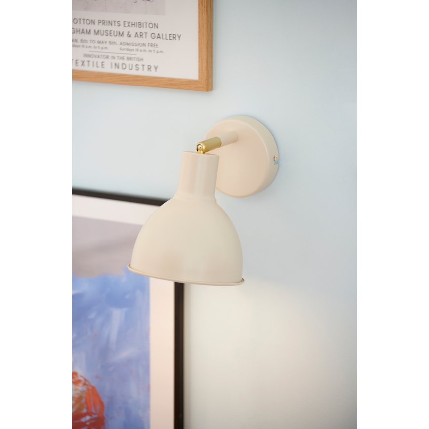 Nordlux - Foco de pared POP 1xE27/18W/230V beige