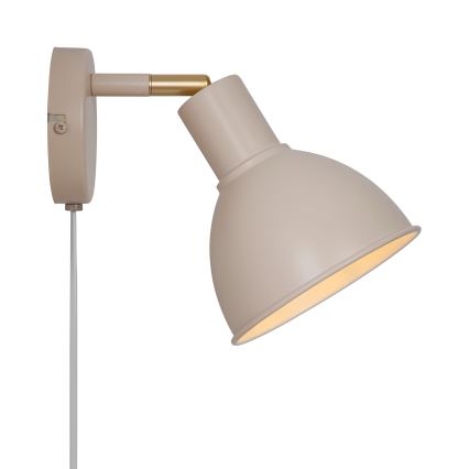 Nordlux - Foco de pared POP 1xE27/18W/230V beige