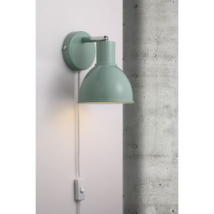 Nordlux - Foco de pared POP 1xE27/18W/230V menta