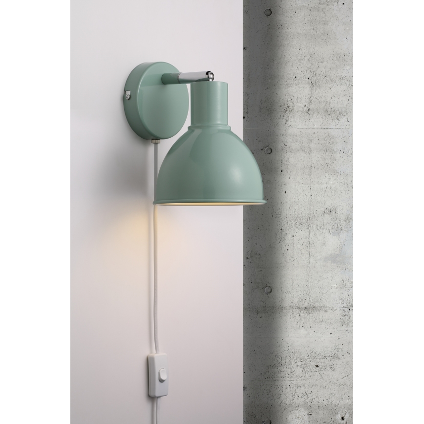 Nordlux - Foco de pared POP 1xE27/18W/230V menta